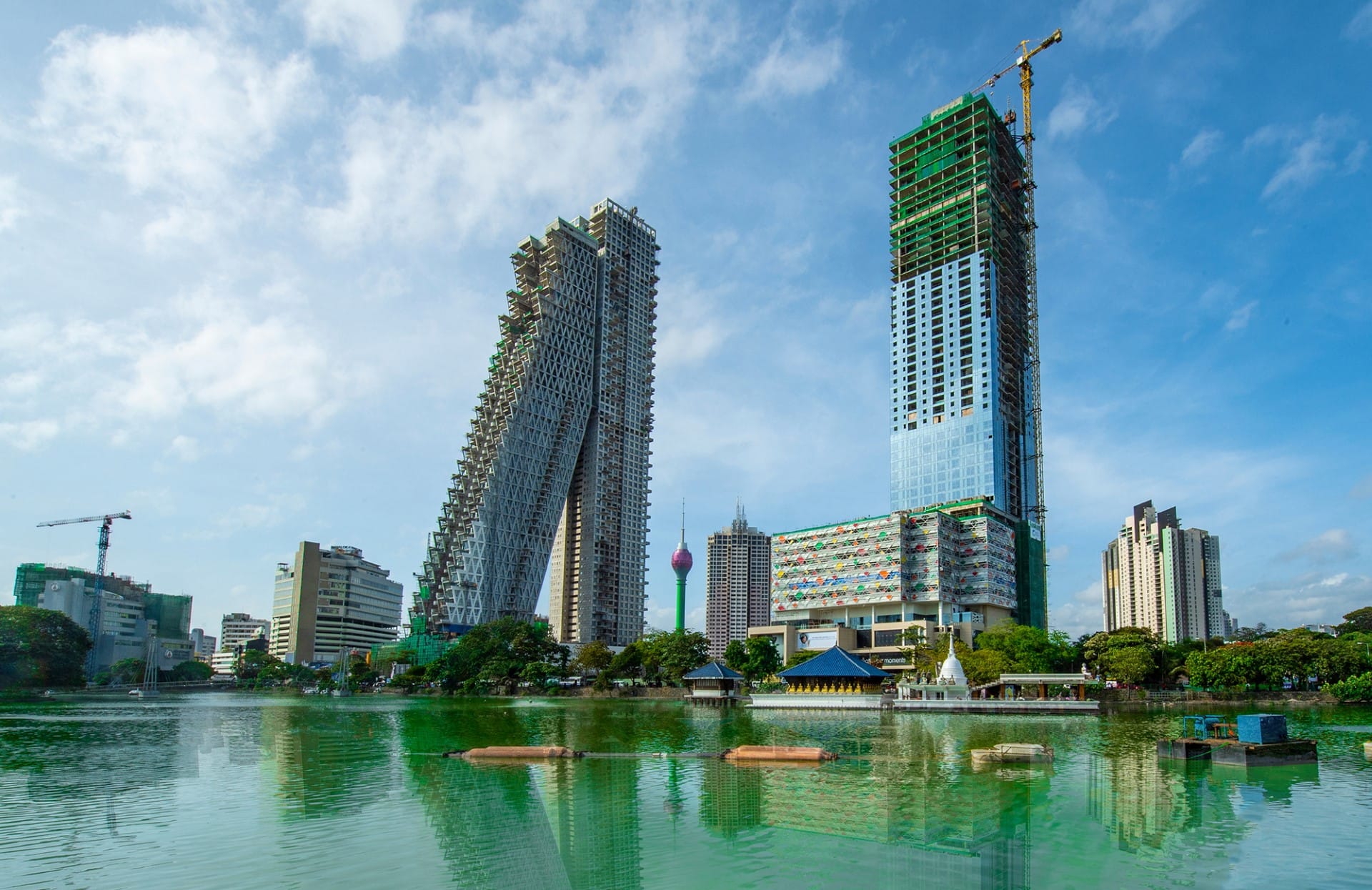 Architectural model of a city layout